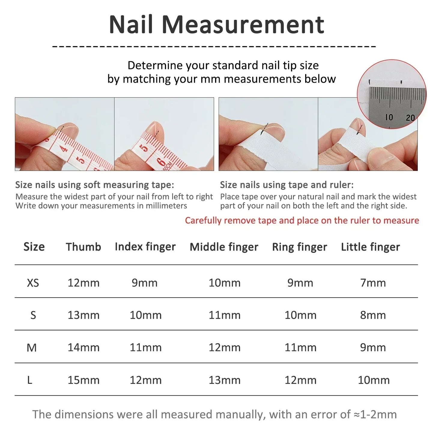 French Rhinestone Press-On Nails