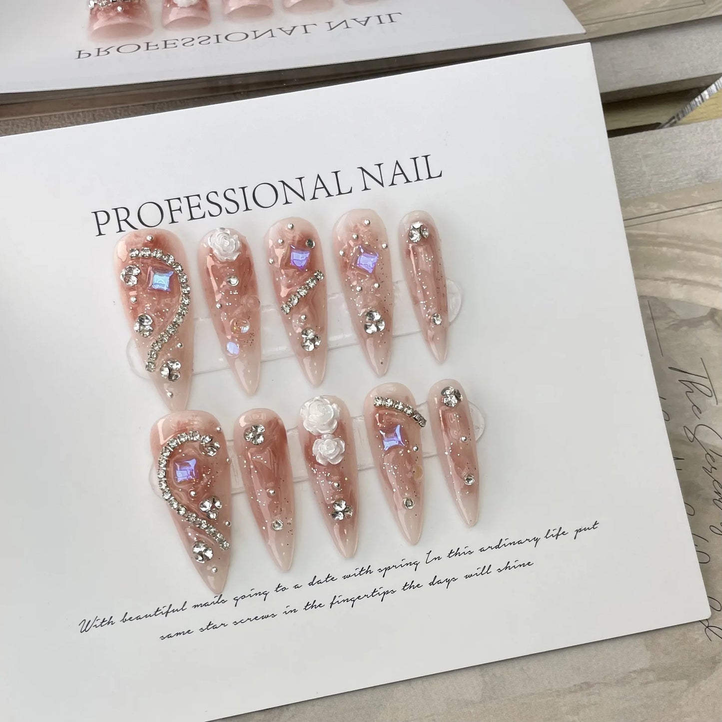 Dreamy Rose Press-On Nails