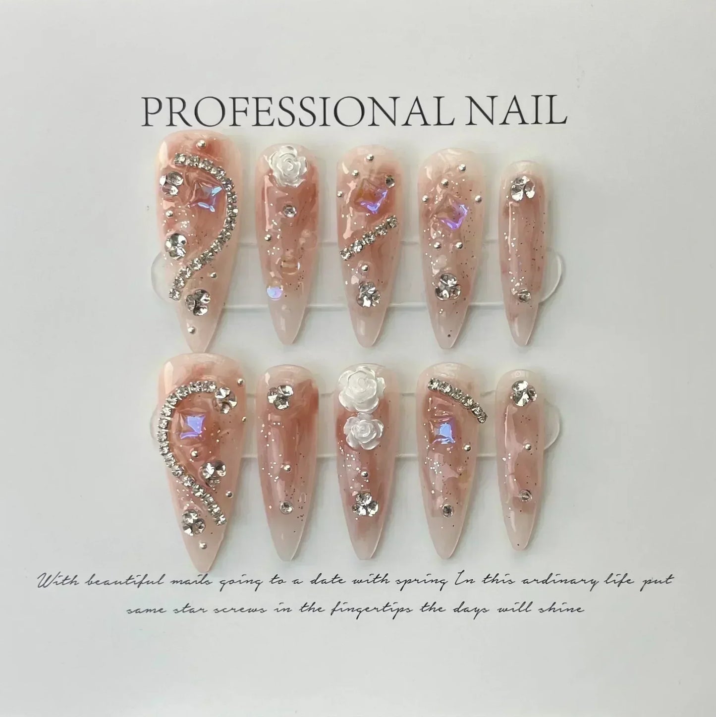 Dreamy Rose Press-On Nails